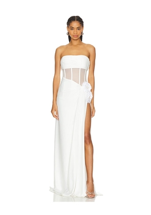 Bronx and Banco Cora Strapless Blanc Dress in White. Size L, S, XS.