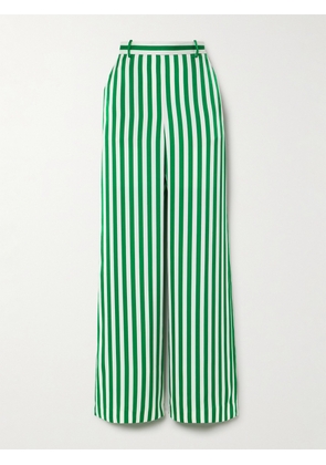 Polo Ralph Lauren - Striped Recycled Satin Wide-leg Pants - Green - US0,US2,US4,US6,US8,US10,US12