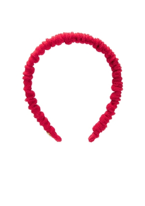 Lele Sadoughi Jessie Terry Headband in Red.