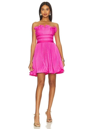 AMUR Lorena Strapless Mini Dress in Pink. Size 2, 4, 8.