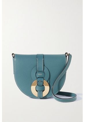 Chloé - Darryl Small Textured-leather Shoulder Bag - Blue - One size