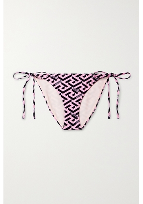 Versace - La Greca Printed Bikini Briefs - Pink - 1,2,3,4,5