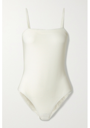 Eres - Pompon Ribbed Swimsuit - White - FR38,FR40,FR42,FR44