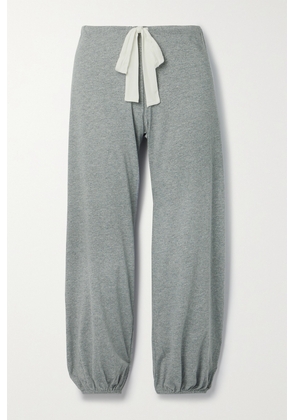Eberjey - Heather Cotton-blend Jersey Pajama Pants - Gray - x small,small,medium,large,x large