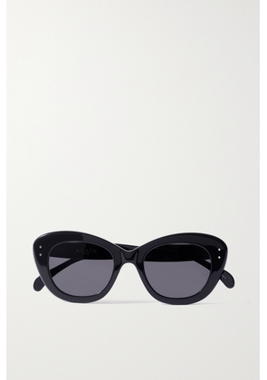 Alaïa - Cat-eye Studded Acetate Sunglasses - Black - One size
