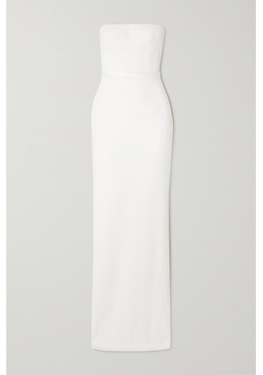 Alex Perry - Cassidy Strapless Satin-crepe Gown - White - UK 4,UK 6,UK 8,UK 10,UK 12,UK 14,UK 16,UK 18