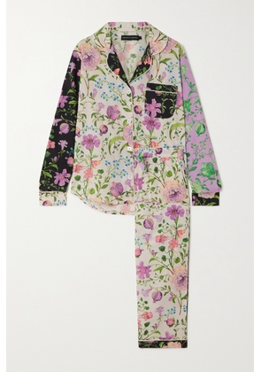 Desmond & Dempsey - + Net Sustain Persephone Floral-print Organic Cotton-voile Pajama Set - Purple - x small,small,medium,large,x large