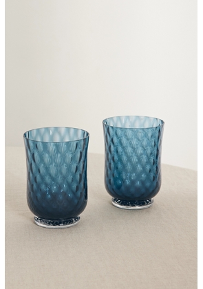 Cabana - Balloton Set Of Two Water Glasses - Blue - One size