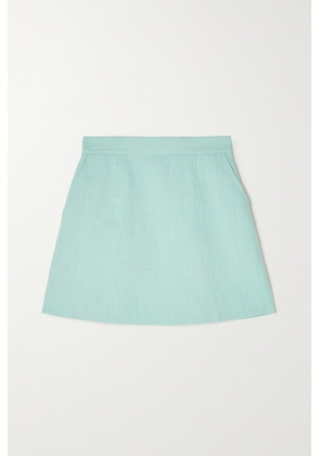 See By Chloé - Cotton And Linen-blend Mini Skirt - Blue - FR34,FR36,FR38,FR40,FR42,FR44