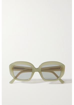 VELVET CANYON - + Net Sustain Motel Musa Round-frame Acetate Sunglasses - Green - One size