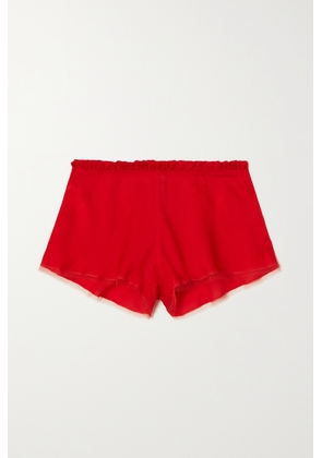 Carine Gilson - Silk And Lace Shorts - Red - x small,small,medium,large,x large