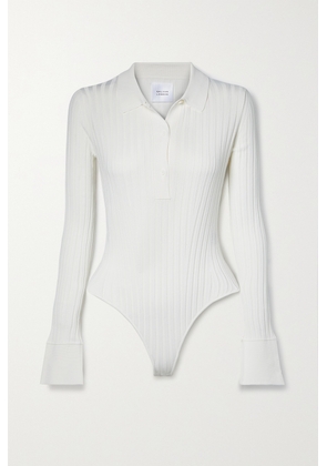 Galvan - Rhea Stretch-knit Bodysuit - Ivory - x small,small,medium,large,x large