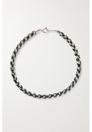 Isabel Marant - Silver-tone Beaded Necklace - Green - One size
