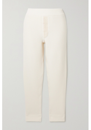 The Row - Ginzena Cotton-blend Tapered Track Pants - White - x small,small,medium,large,x large