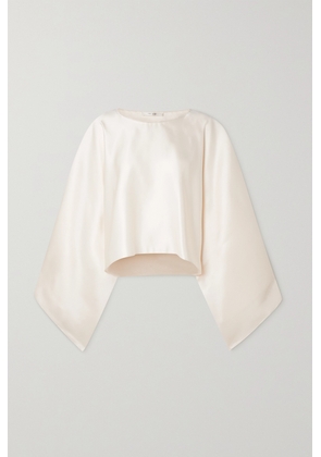 The Row - Dalel Oversized Washed-silk Top - White - XS/S,M/L