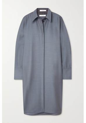 The Row - Georgie Wool And Mohair-blend Shirt Dress - Gray - x small,small,medium,large,x large