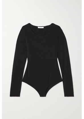 The Row - Fenna Stretch-silk Jersey Bodysuit - Black - x small,small,medium,large,x large