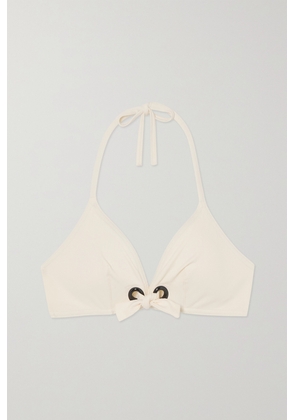 Eres - Naïades Beauté Triangle Halterneck Bikini Top - White - FR38,FR40,FR42,FR44