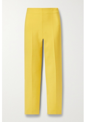 Oscar de la Renta - Wool-blend Crepe Straight-leg Pants - Yellow - US0,US2,US4,US6,US8,US10,US12,US14