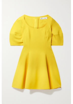 Oscar de la Renta - Wool-blend Crepe Mini Dress - Yellow - US0,US2,US4,US6,US8,US10,US12,US14