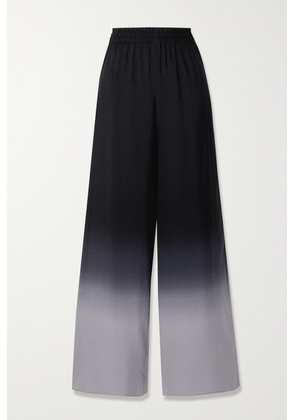 The Row - Avante Ombré Silk-crepe Wide-leg Pants - Purple - x small,small,medium,large,x large