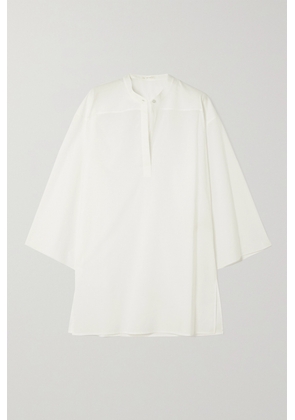 The Row - Omao Oversized Cotton-voile Tunic - Ivory - x small,small,medium,large,x large