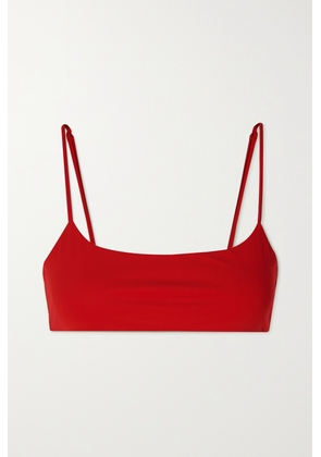 The Row - Flori Stretch-jersey Bralette - Red - x small,small,medium,large,x large