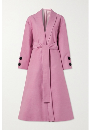 The Row - Gina Silk Coat - Pink - x small,small,medium