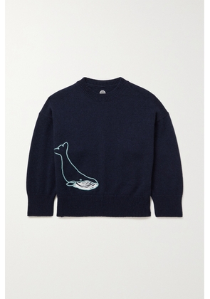THE ROW KIDS - Whale Embroidered Cashmere Sweater - Blue - 6 years,4 years,10 years,2 years,8 years