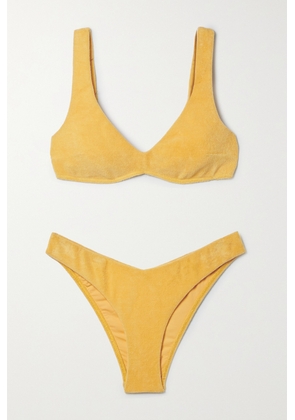 Zimmermann - Jeannie Stretch-terry Bikini - Yellow - 0,1,2,3,4