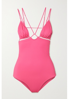 Jacquemus - Pila Cutout Recycled Swimsuit - Pink - x small,small,medium,large,x large