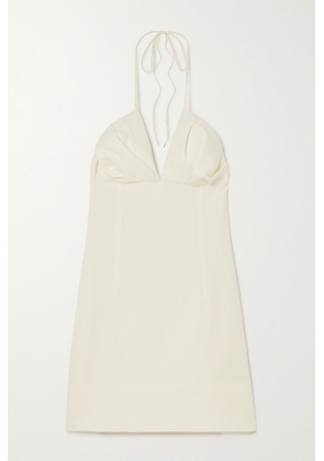 Jacquemus - Bambino Linen Halterneck Mini Dress - Off-white - FR32,FR34,FR36,FR38,FR40,FR42,FR44,FR46