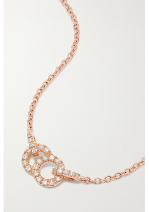 Courbet - Céleste Small 18-karat Recycled Rose Gold, Laboratory-grown Diamond And Emerald Necklace - One size