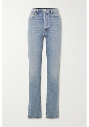 AGOLDE - Freya High-rise Slim-leg Stretch Organic Jeans - Blue - 23,24,25,26,27,28,29,30,31,32