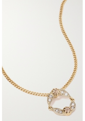 Pascale Monvoisin - Ava 9-karat Gold And Sterling Silver Diamond Necklace - One size