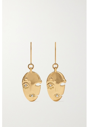 KHIRY FINE - + The Vanguard Mask 18-karat Gold Diamond Earrings - One size