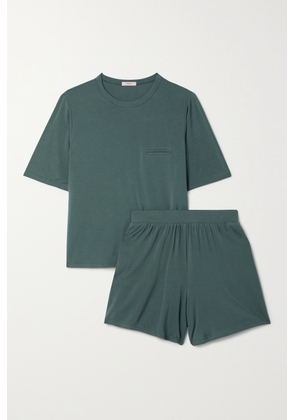 Eberjey - Finley Stretch-bamboo Pajama Set - Green - x small,small,medium,large,x large