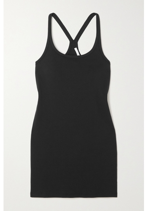 Skin - Inola Ribbed Stretch Pima Cotton-jersey Mini Dress - Black - 0,1,2,3,4,5