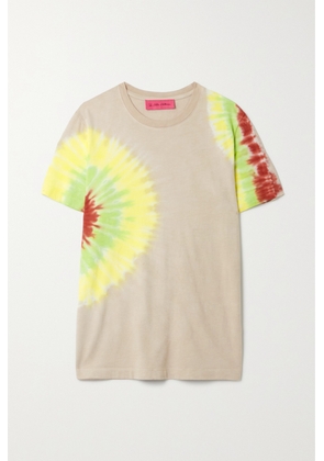 The Elder Statesman - Magic Rings Tie-dyed Cotton And Cashmere-blend T-shirt - Neutrals - x small,small,medium,large