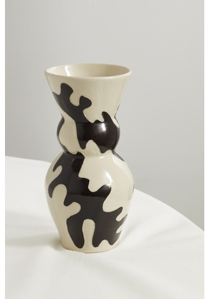 MARLOE MARLOE - + Net Sustain Lucie Glazed Ceramic Vase - Ecru - One size