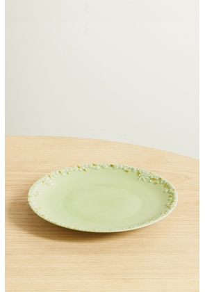 L'Objet - + Haas Brothers Mojave Desert 22cm Gold-plated Porcelain Dessert Plate - Green - One size