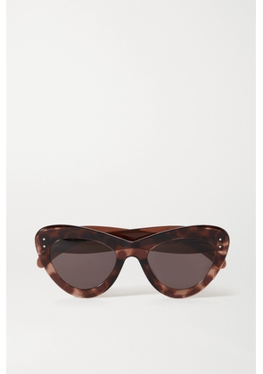 Alaïa - Oversized Cat-eye Acetate Sunglasses - Brown - One size