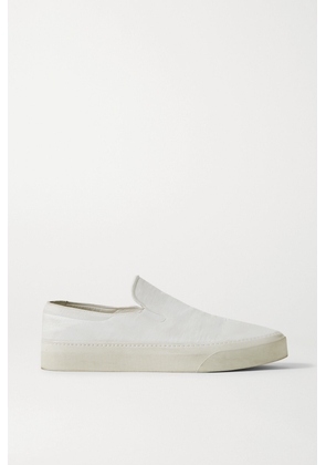 The Row - Marie H Canvas Slip-on Sneakers - Ivory - IT35,IT35.5,IT36,IT36.5,IT37,IT37.5,IT38,IT38.5,IT39,IT39.5,IT40,IT40.5,IT41,IT41.5,IT42