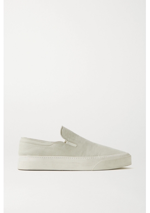 The Row - Marie H Canvas Slip-on Sneakers - Gray - IT35,IT35.5,IT36,IT36.5,IT37,IT37.5,IT38,IT38.5,IT39,IT39.5,IT40,IT40.5,IT41,IT41.5,IT42