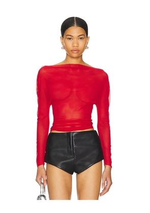 1XBLUE Mesh Top in Red. Size M, S.