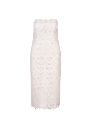 Ermanno Scervino Sangallo Lace Bustier Dress In White