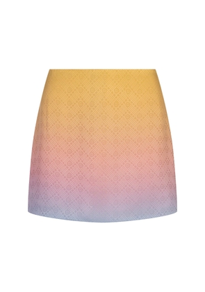 Casablanca Ping Pong Gradient Silk Mini Skirt