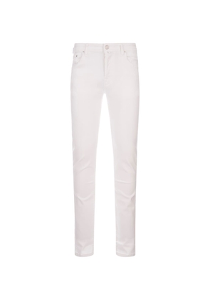 Jacob Cohen Nick Slim Fit Jeans In White Denim