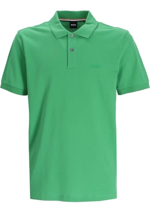 BOSS Pallas logo-embroidered polo shirt - Green