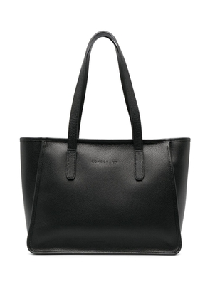 Longchamp Le Foulonné leather tote bag - Black